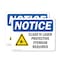 Signmission Radiation & Laser Sign, 7 in H x 10 in W, Plastic, Rectangle OS-2PACK-NS-P-710-L-10604 - alternate 1